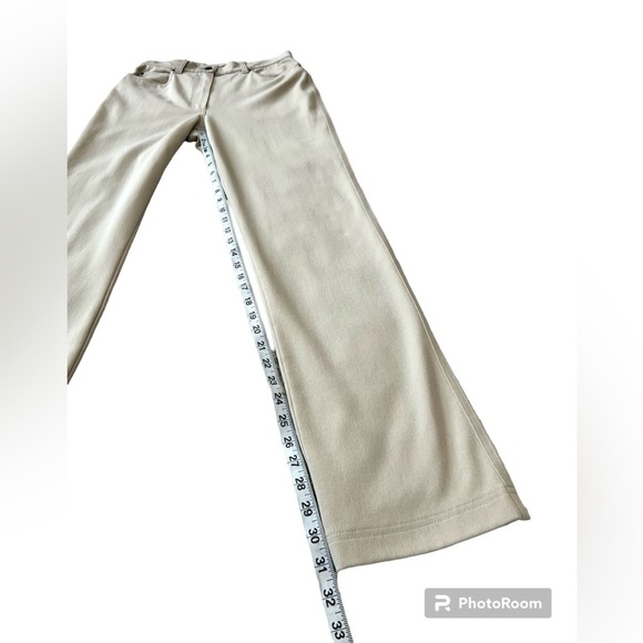 MaxMara light tan weekend stretch high waist straight leg trouser pants size 4 - Picture 13 of 13